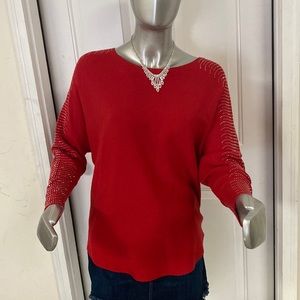 Vila Milano Beautiful Red Sweater